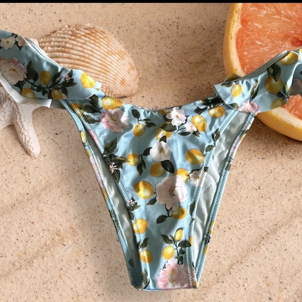 Floral Blue Women's Swimwear
